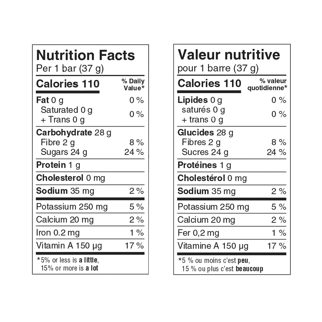 SunRype Fruit Source +Veggie Fruit Bars, 2 Flavors, 12x37g/1.3 oz. Bars, 444g/15.5 oz. Box {Imported from Canada}