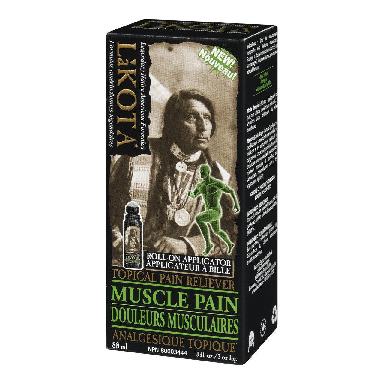 Lakota Muscle Pain Topical Rub, 88ml/3oz., {Imported from Canada}