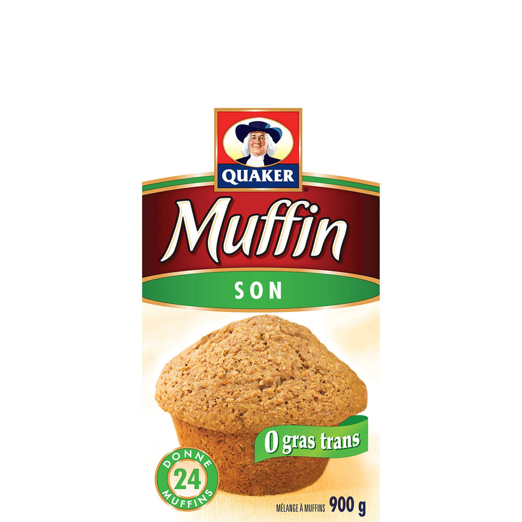 Quaker Muffin Mix Bran, 12ct, 900g, {Imported from Canada}