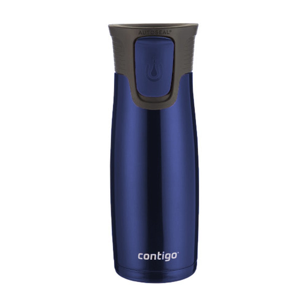 Contigo 2-Pack Vacuum-Insulated Autoseal Travel, Stainless/Blue {Canadian}