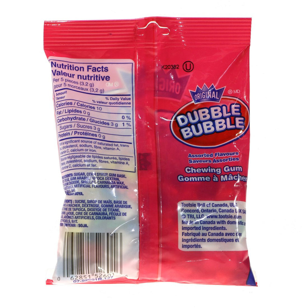 Original Dubble Bubble Gum - 4.5oz, (127g) (4 pack) {Imported from Canada}