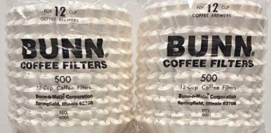 Bunn 12 Cup Coffee Filters 20115.6-1000 Count, White {Imported from Canada}