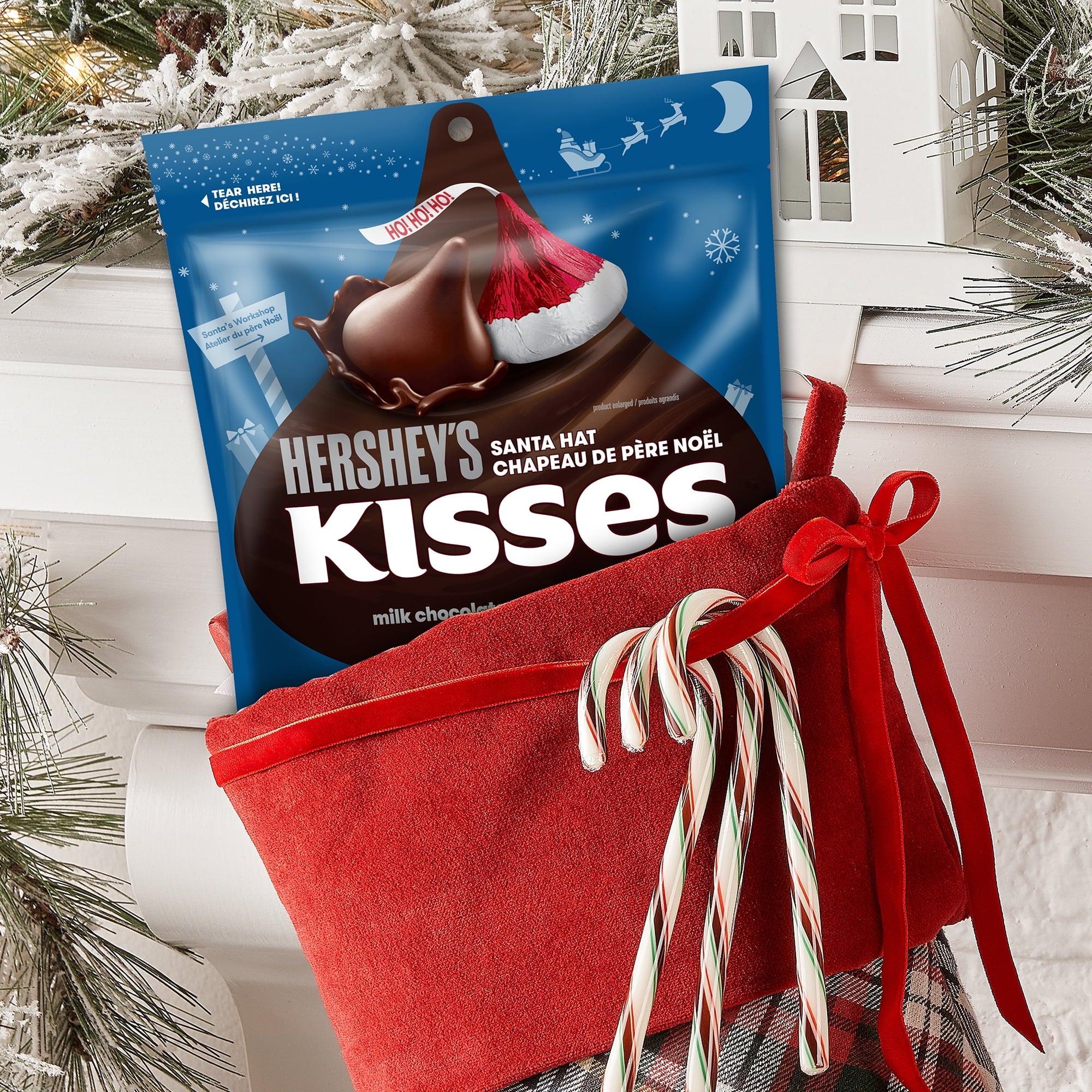 Hershey's Santa Hat Kisses, 180g/6.3 oz. Bag