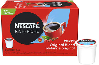 Nescafe Rich Original Coffee Capsules, 12 x 10.5g, (Imported from Canada)