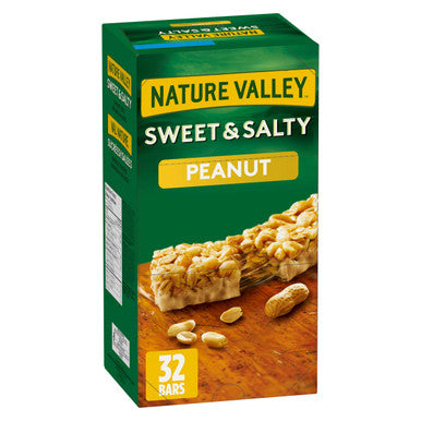 Nature Valley Sweet and Salty Peanut Chewy Nut Bars, 32pk, 1.1kg/2.4 lbs.,{Imported from Canada}