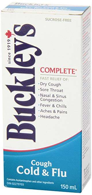 Buckley's Original Complete Cough Cold & Flu - 150ml/5.1 oz (Imported from Canada)