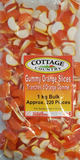Cottage Country, Gummy Orange Slices Candy, 1kg/2.2 lbs., {Imported from Canada}
