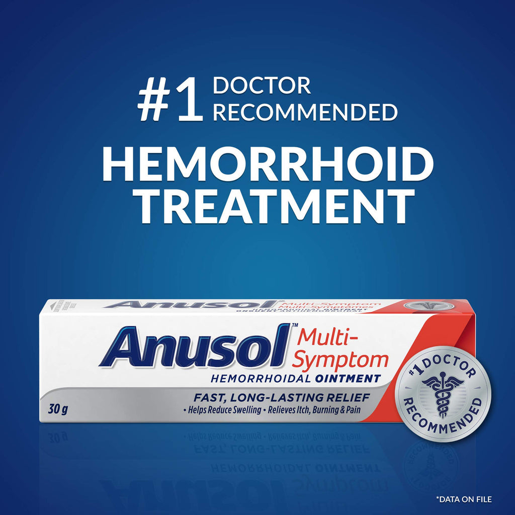 Anusol Multi-Symptom Hemorrhoid Pain Relief Ointment 30g, {Imported from Canada}