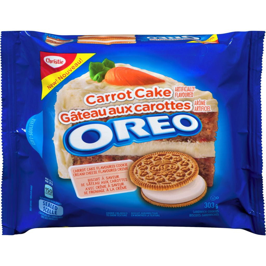 Christie Oreo Carrot Cake Cookies, 303g/10.7oz., {Imported from Canada}
