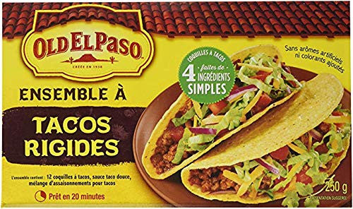 Old El Paso Hard Taco Dinner Kit, (12 shells), 250g/8.8 oz., {Imported from Canada}
