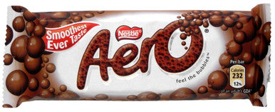 Nestle Aero Candy bars, Milk Chocolate, 63g/2.2oz {Imported from Canada}