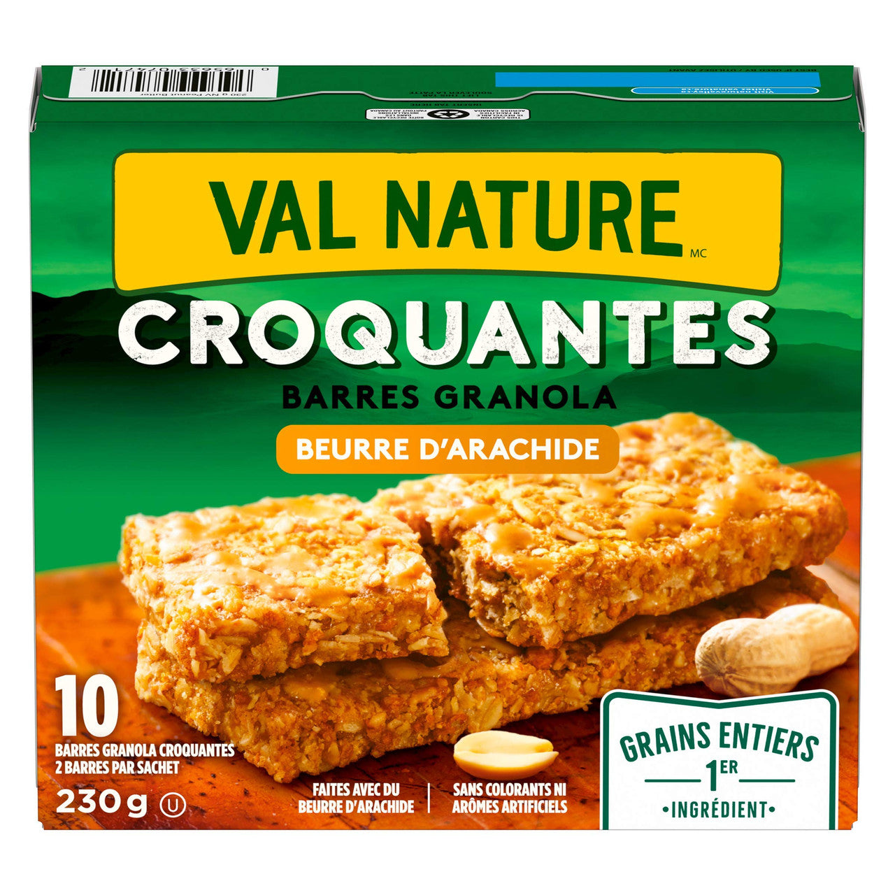 NATURE VALLEY Crunchy Peanut Butter Granola Bars, 10-Count, 230g/8.1 oz., {Imported from Canada}