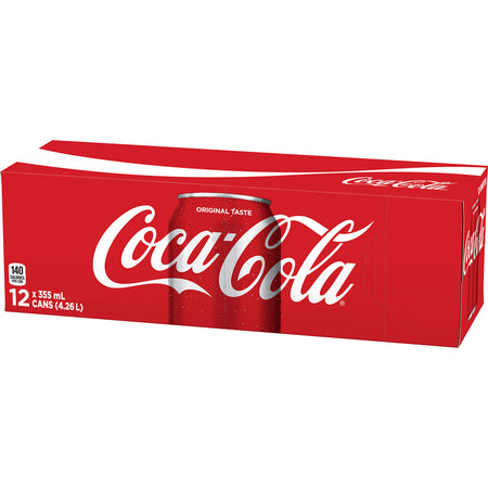 Coca-Cola Coke Classic 355ml  12pk, Soft Drinks - {Imported from Canada}