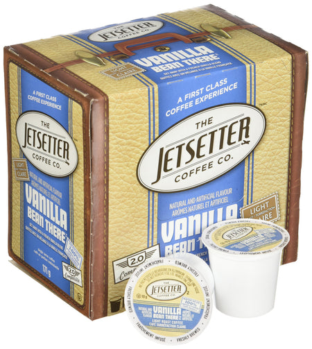 The Jetsetter Coffee Vanilla Bean There, 18pk, 171gm {Imported from Canada}