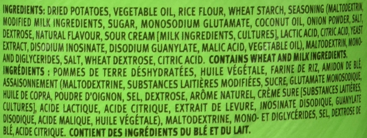 Pringles Sour Cream & Onion Potato Chips, 39g/1.4oz, (12 Pack) (Imported from Canada)