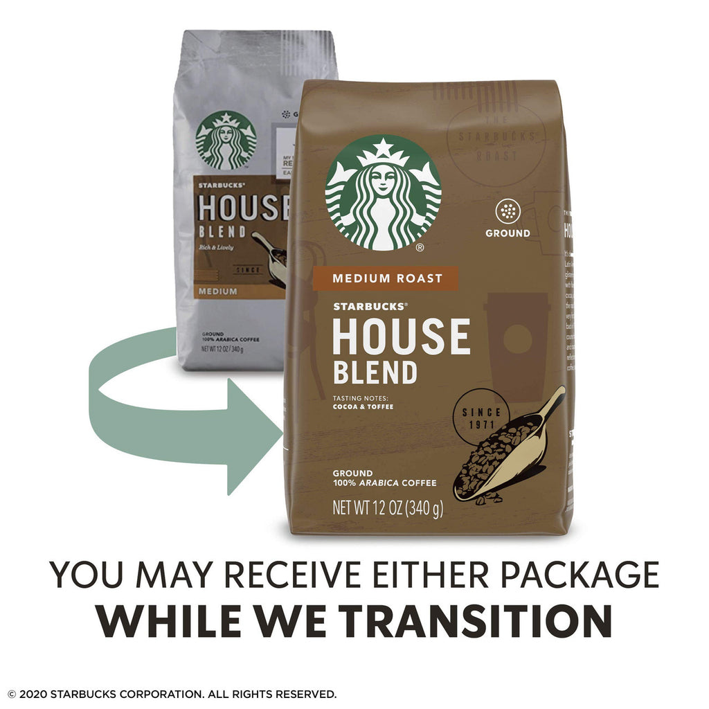 Starbucks Medium House Blend Ground Coffee, 340g/12oz {Imported from Canada}