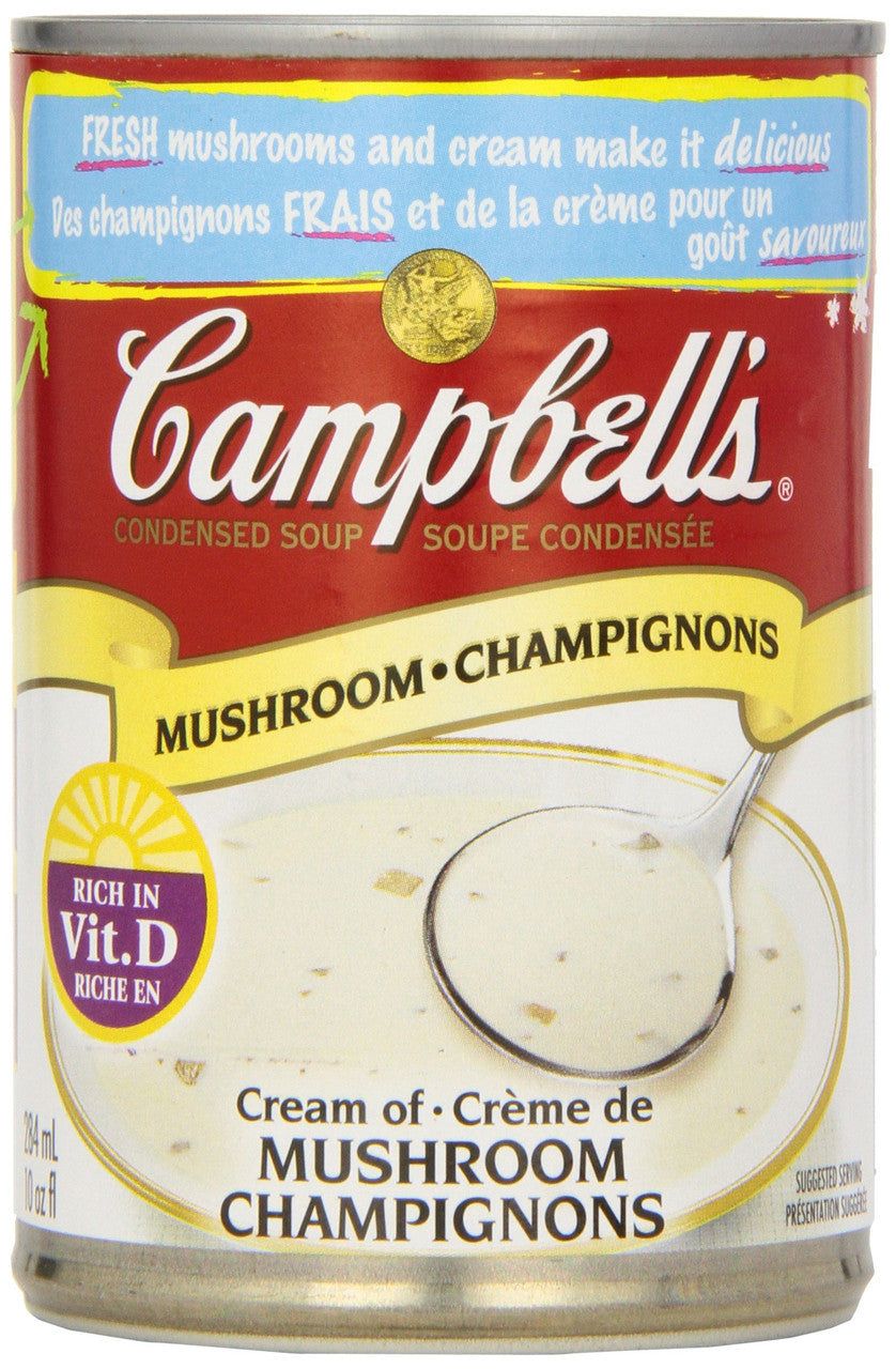 Campbell's Cream of Mushroom Soup, 284 ml/9.6oz, 12 pack {Canadian}