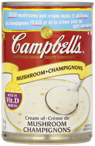 Campbell's Cream of Mushroom Soup, 284 ml/9.6oz, 12 pack {Canadian}