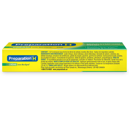 Preparation H Cream(25g) with Bio-Dyne, Hemorrhoid Multi-Symptom Pain Relief {Imported from Canada}