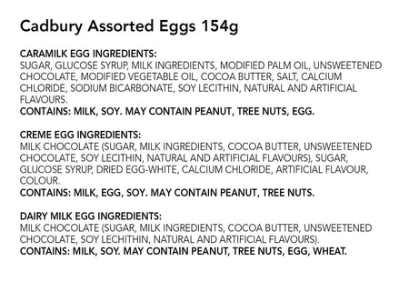 Cadbury Mini Assorted Creme Easter Eggs 154g/5.4oz. (Imported from Canada)