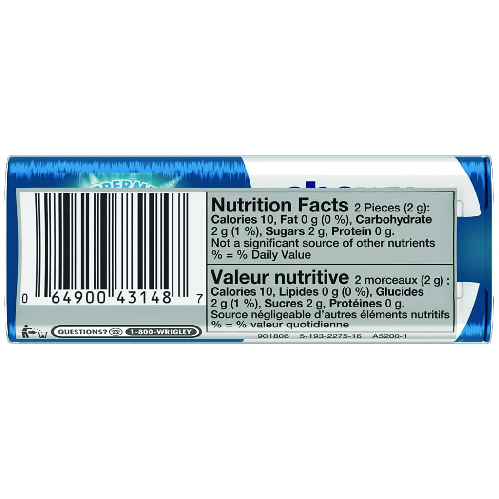 Excel Chewy Mints Peppermint, 27g x 10 Count (Imported from Canada