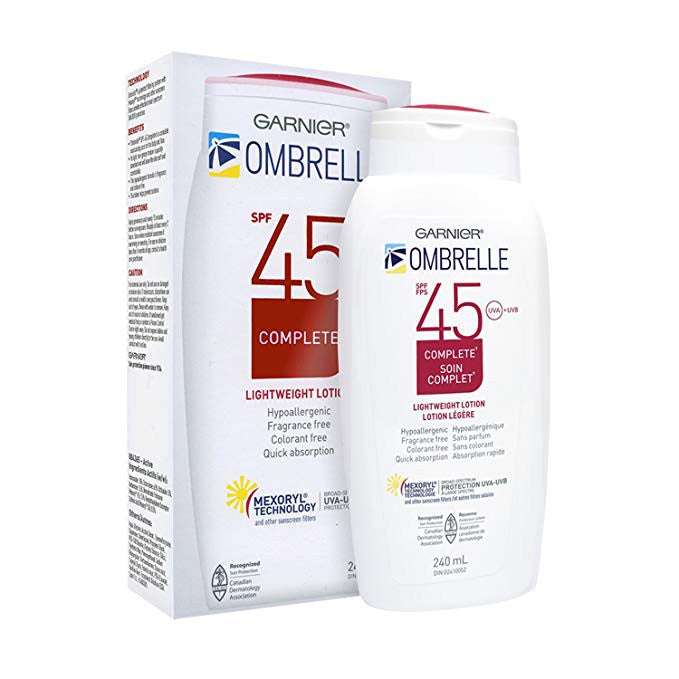 L'Oreal Ombrelle Sunscreen SPF 45 w/ MEXORYL LARGE 8 oz size Blocks UVA & UVB