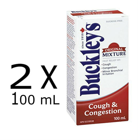 BUCKLEYS Original COUGH CONGESTION Syrup (2 bottles of 100mL)