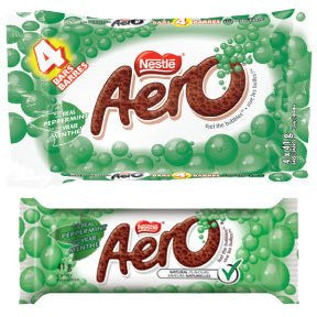 Aero Peppermint Chocolate Bars (10ct) 41g Each {Imported from Canada}