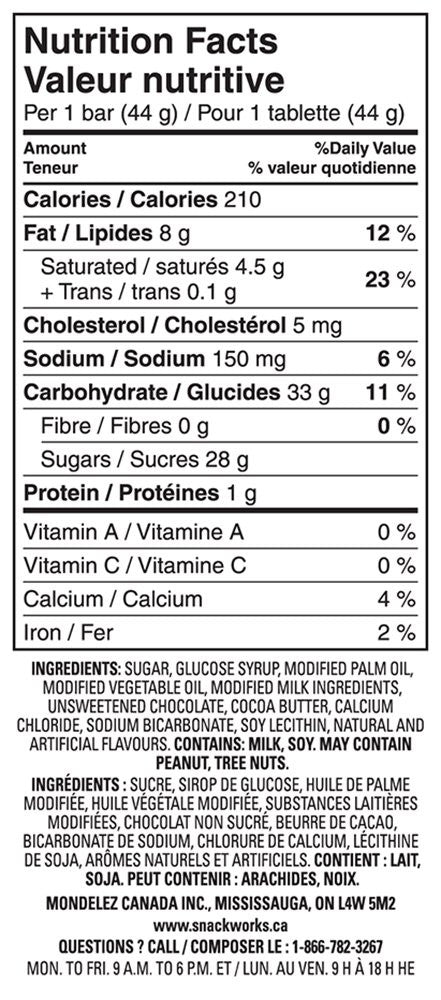 Cadbury Crunchie Chocolate Candy Bars, 4 Count, Imported from Canada