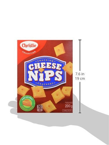 Christie Cheese Nips Snacking Crackers, 200g / 7.05oz {Imported from Canada}