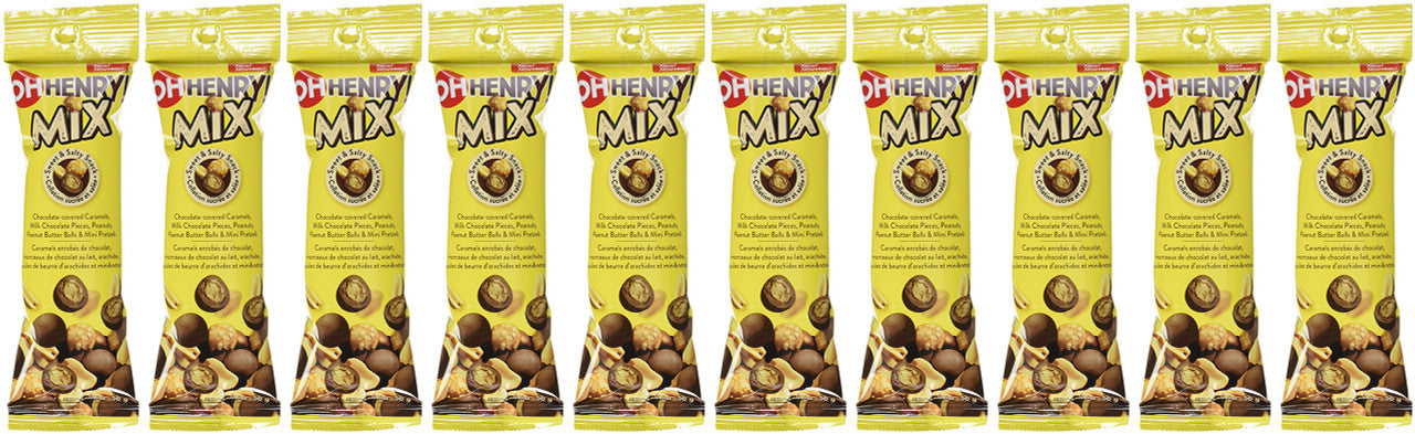 OH HENRY! Chocolate Snack Mix, 56g/2oz., (10pk), {Imported from Canada}
