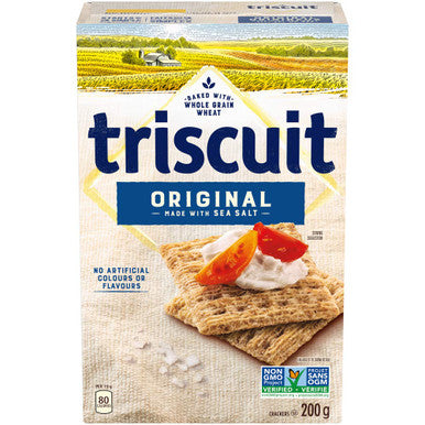 TRISCUIT Crackers, Original Flavour, 1 Box (200g/7.1 oz) {Imported from Canada}