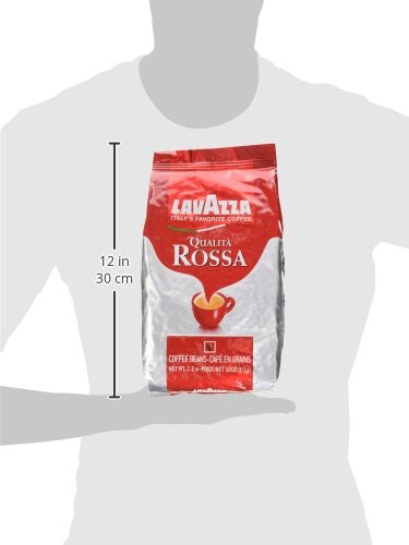 Lavazza Qualita Rossa, Italian Coffee Beans Expresso, 1kg/2.2lbs., {Imported from Canada}