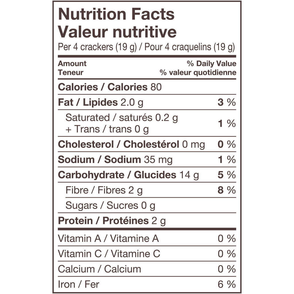 Triscuit Low Sodium Crackers nutrition