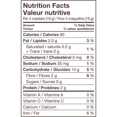 Triscuit Low Sodium Crackers nutrition