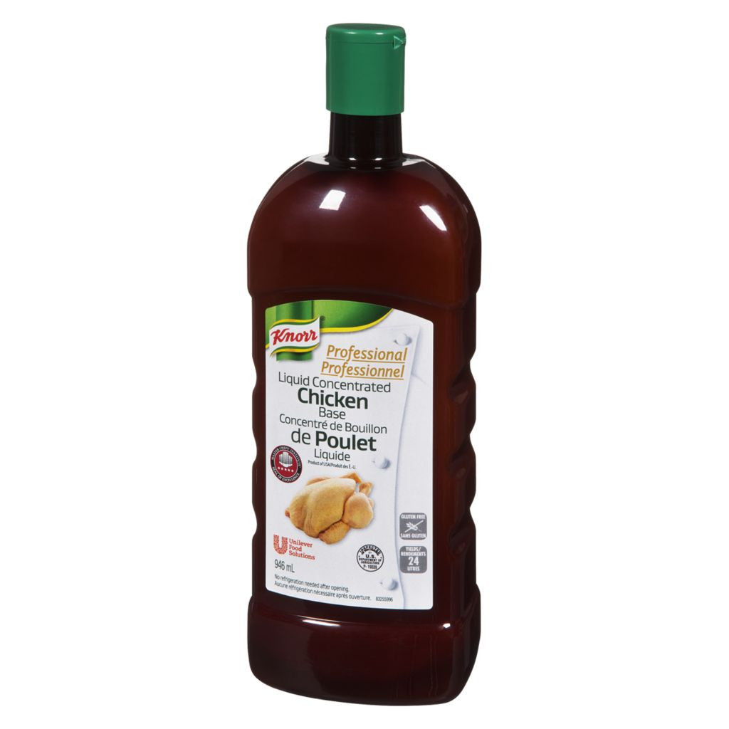 KNORR Liquid Concentrated Base, Chicken, 946 mL/32 fl.oz., {Imported from Canada}