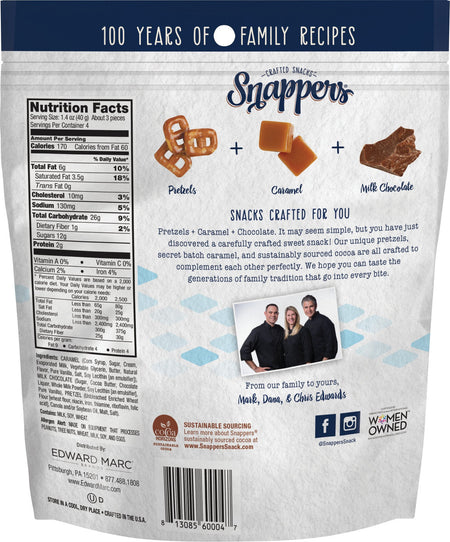 Snappers Original Milk Chocolate, 170g/6 oz., {Imported from Canada}