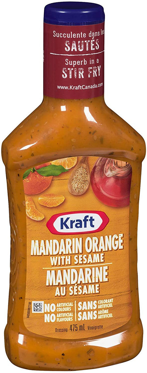 Kraft Mandarin Orange with Sesame Dressing, 475mL/16 fl oz., {Imported from Canada}