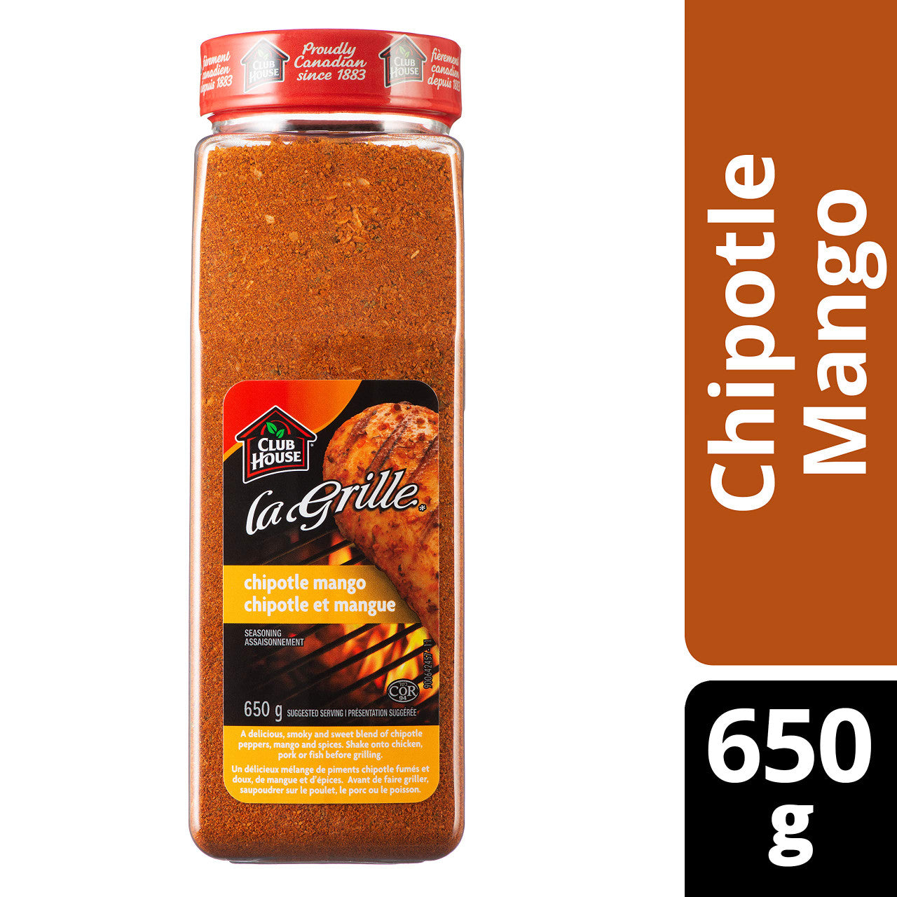 La Grille, Chipotle Mango Barbecue Seasoning, 650g/1.4lbs., {Imported