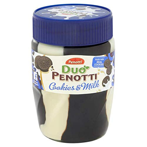 Duo Penotti Cookies & Milk 350g/12.3 oz. Chocolate Sandwich Spread {Imported from Canada}