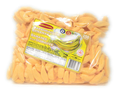 McCormicks Marshmallow Bananas,1Kg/35oz, 250ct, Gluten Free - Fat Free (Imported from Canada)