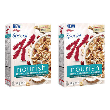 Kellogg's Special K Nourish Coconut, Cranberries and Almonds, Cereal 2pk, 396g/14oz, {Imported from Canada}