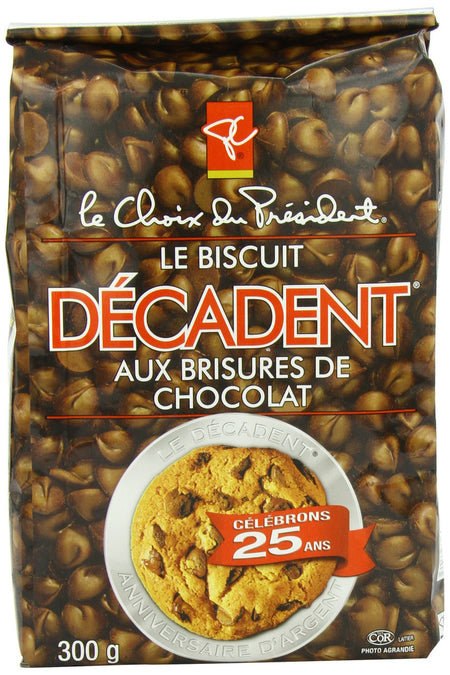 President's Choice Decadent Chocolate Chip Cookie, 300g/10.6oz., (3 Pack) {Imported from Canada}