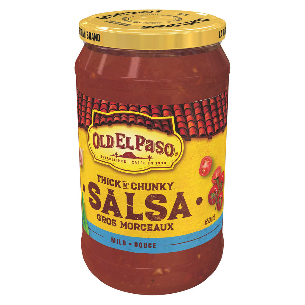 Old El Paso Thick 'n Chunky Mild Salsa, 650ml/22 fl.oz., {Imported from Canada}