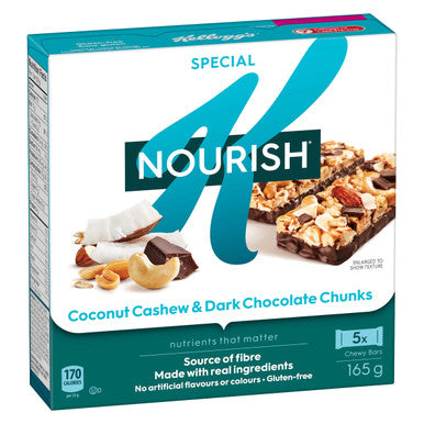 Kellogg's Special K Nourish Bar with Quinoa, Coconut Cashew and Dark Chocolate Chunks, 165g (Imported from Canada)