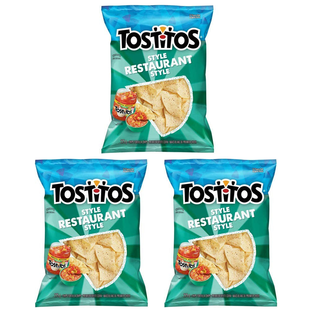 Tostitos Restaurant Style Tortilla Chips 275g/9.7oz, 3-Pack {Imported from Canada}