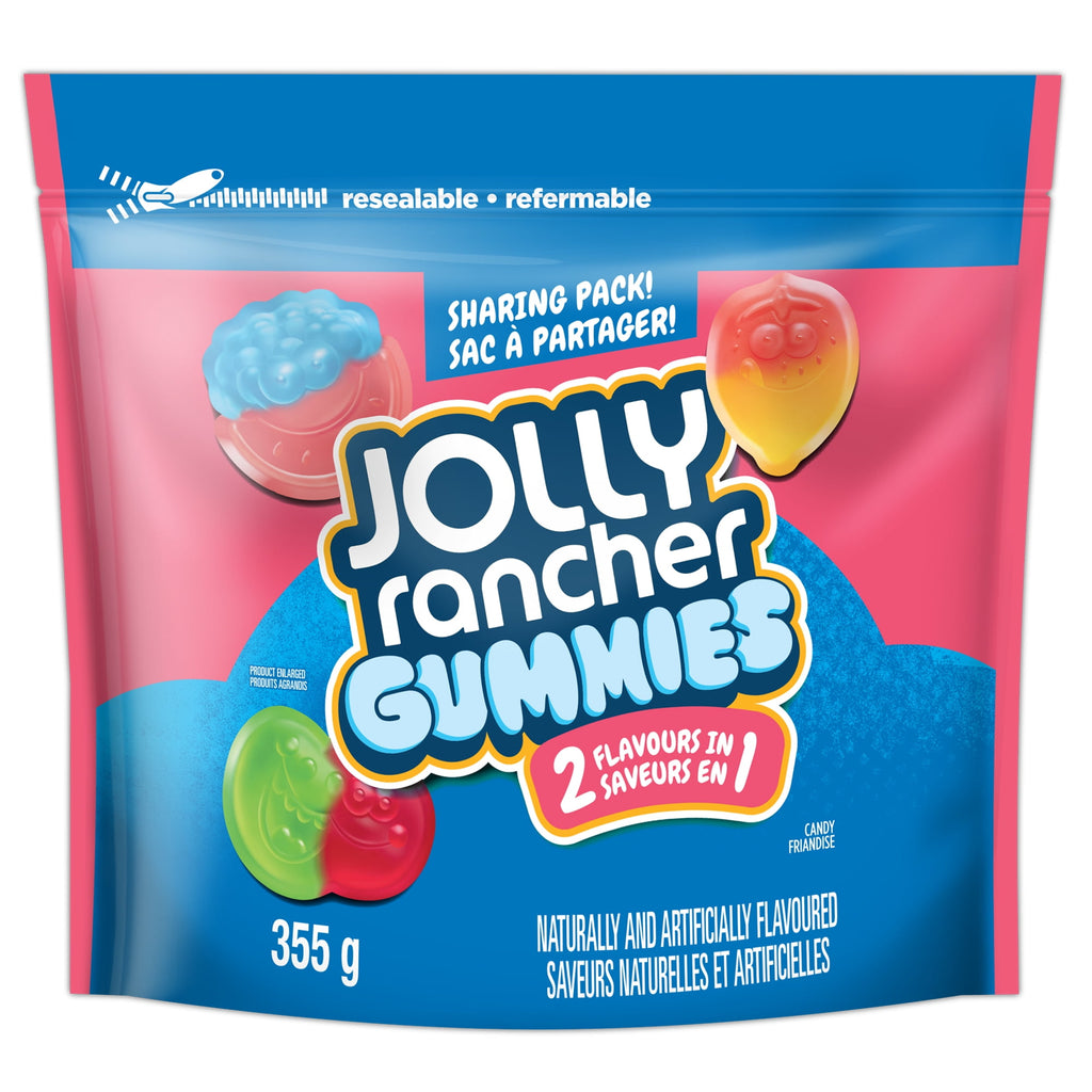 Jolly Rancher 2-in-1 Assorted Original Gummies, 355g/12.4 oz