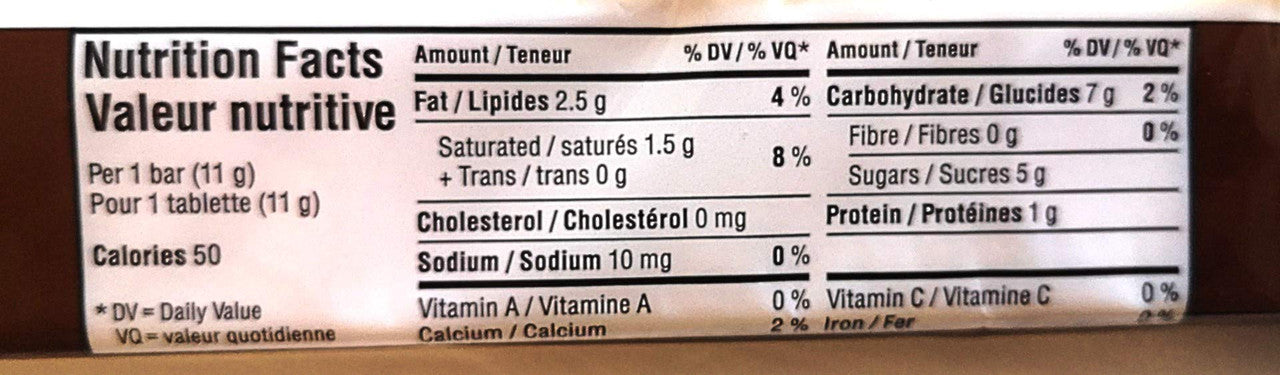 Cadbury Caramilk Snack Size Mini Chocolate Bars 10ct 105g/3.7 oz., (Imported from Canada)