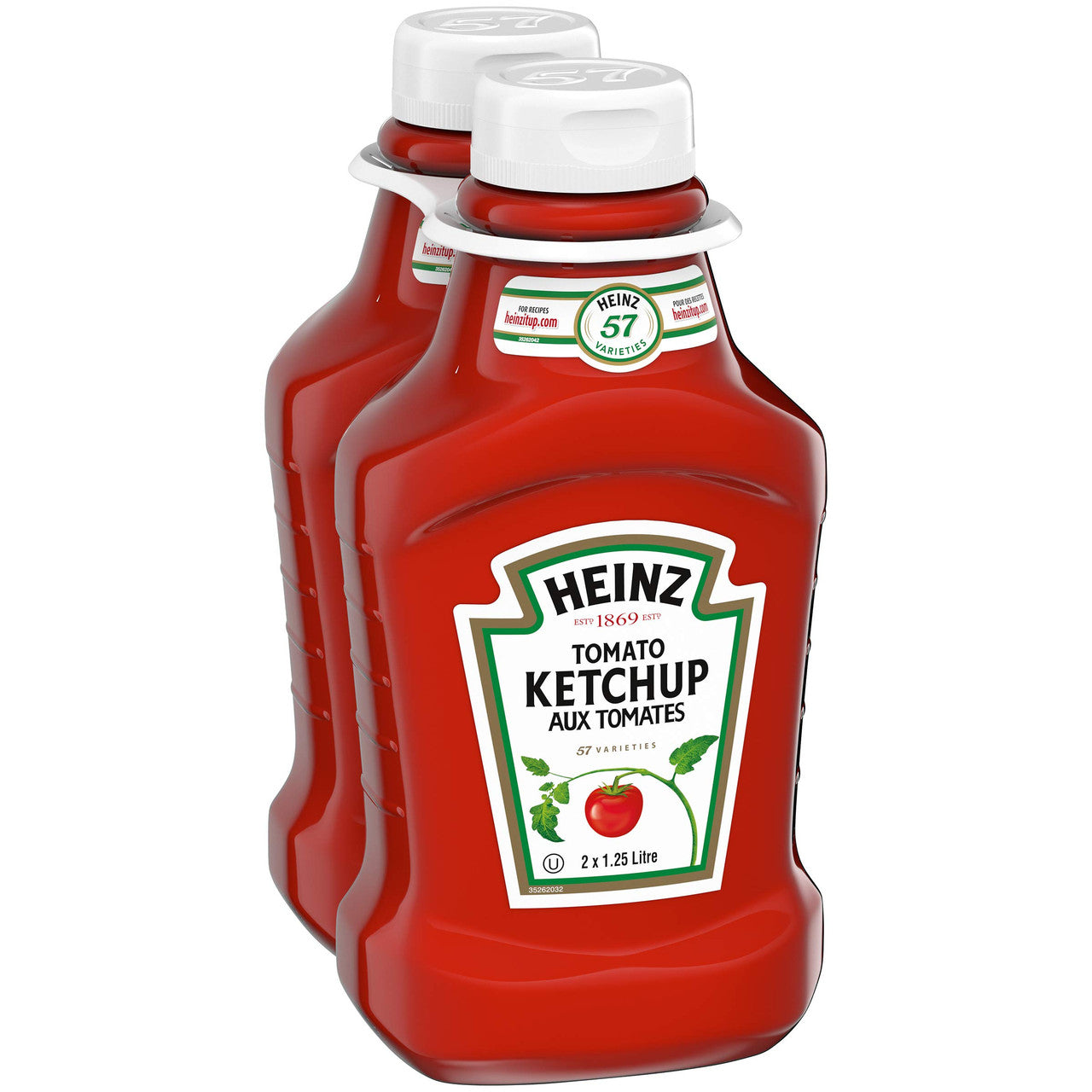 HEINZ Ketchup Fridge Fit-2 Pack, 2.5l/84.56Fl. oz. {Imported from Canada}