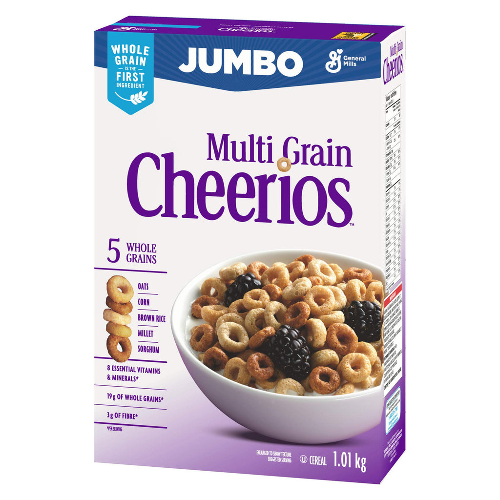 CHEERIOS Multi-Grain Jumbo, 1.01kg / 35.62oz  {Imported from Canada}